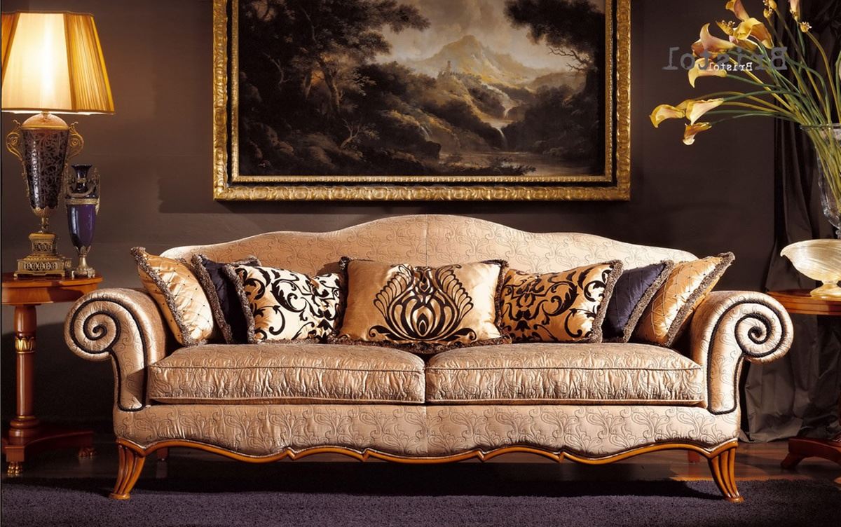 диван в классическом стиле со спальным местом